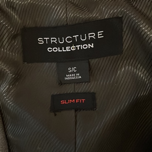 Men’s Grey Structure Collection Small/Slim Blazer - Picture 8 of 12